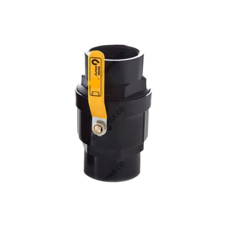 شیر توپی ویسپار سایز 1.1/2 اینچ (50) دسته فلزی دو ضرب