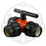 شیر توپی پارس خاور 3 سر رابط سایز 63 (مشکی و نارنجی)