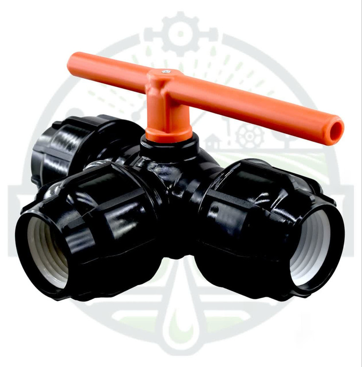 شیر توپی پارس خاور 3 سر رابط سایز 63 (مشکی و نارنجی)