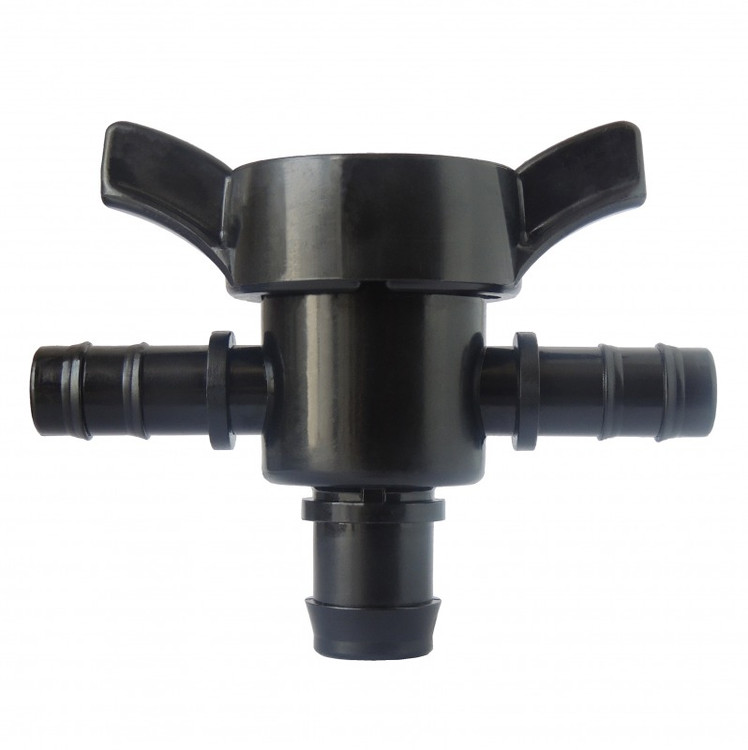 شیر انشعاب سه راهی 16*20*16 چهار حالته قطره ای آبافرین مشکی