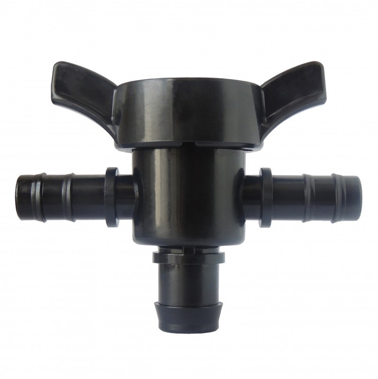 شیر انشعاب سه راهی 16*20*16 چهار حالته قطره ای آبافرین مشکی