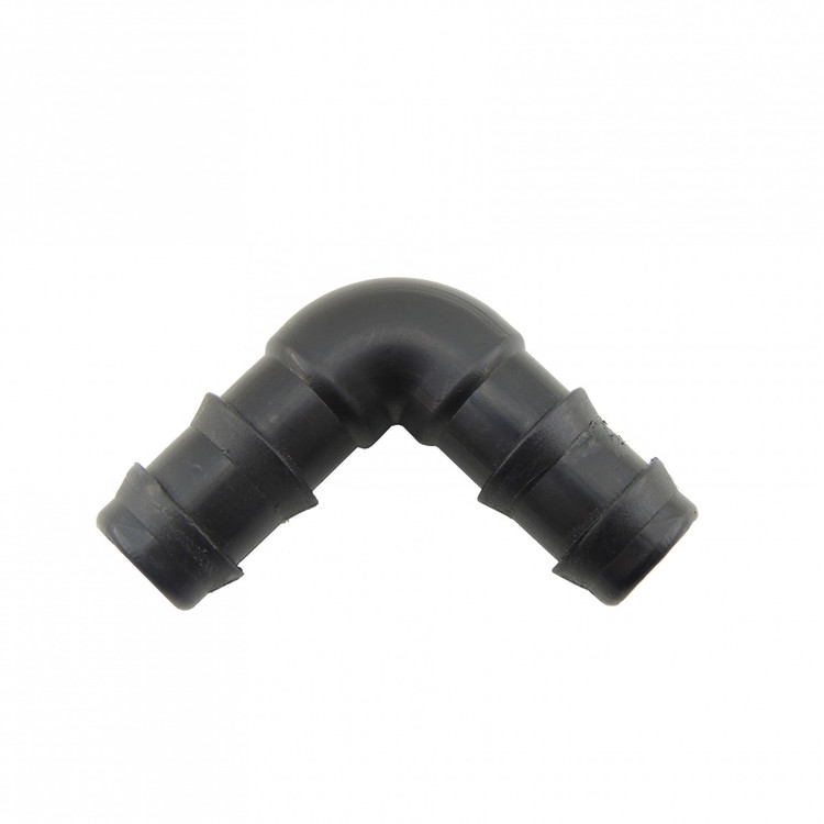 زانوی 90 درجه لوله 16*16 مشکی آبافرین