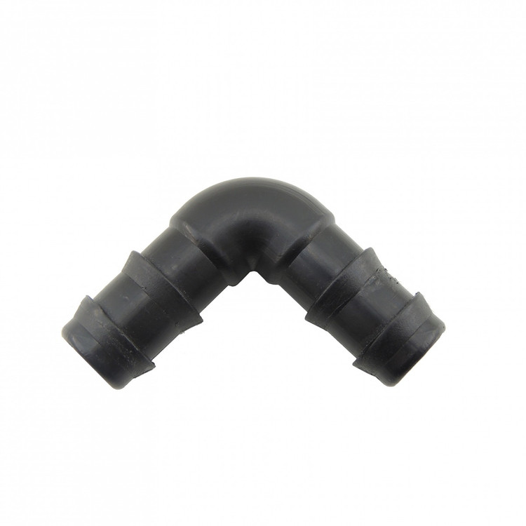 زانوی 90 درجه لوله 16*16 مشکی آبافرین