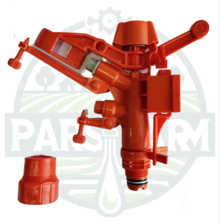 آبپاش پلیمری ناس (NAS) 3/4 اینچ تنظیمی نارنجی