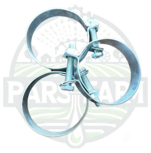 بست فلزی آچار خور ضخیم فشار قوی سفید و مشکی