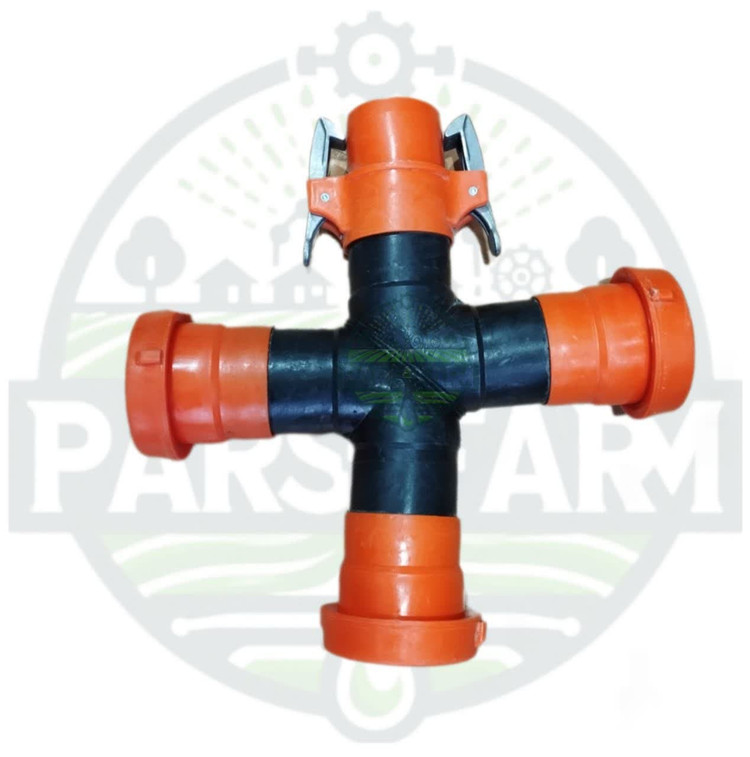 چهارراه کوپلینگ نیوفیت (طرح ترک) با گیره فلزی