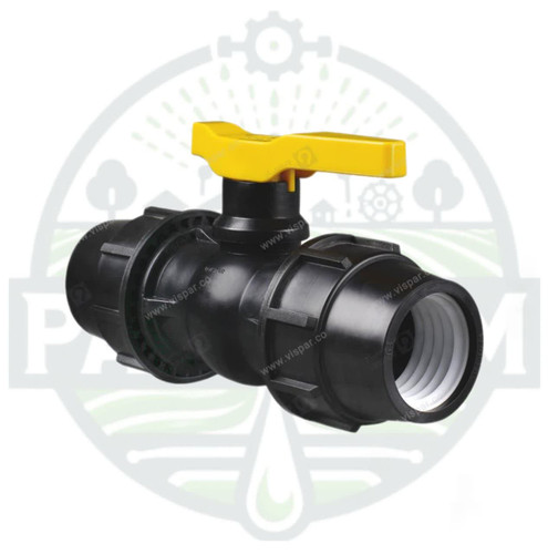 شیر توپی دو سر رابط ویسپار در سه سایز 50 و 63 و 75