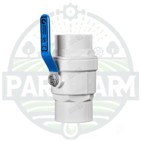 شیر فلکه توپی پرو وایت (سفید) ویسپار دسته آبی فلزی سایز 2 اینچ (63)