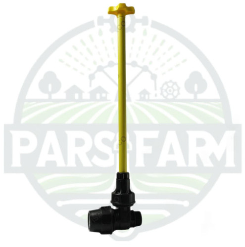 شیر کشویی یکسر نر یکسر رابط دسته بلند (65 سانتی متری) ویسپار 2 اینچ (63 میلیمتر) سنگین