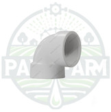 زانویی رزوه ای پلیمری سفید یو پی وی سی