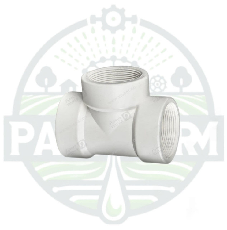 سه راه ماده رزوه ای پلیمری سفید ویسپار