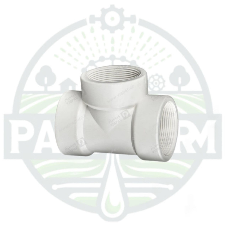 سه راه ماده رزوه ای پلیمری سفید ویسپار