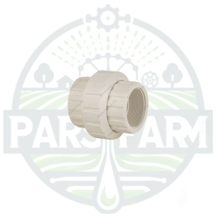 مهره ماسوره رزوه ای پلیمری سفید پلاستیکی