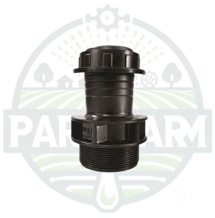 سر شلنگی با رینگ پلیمری 2 اینچ به لی فلت ، لوله نخدار بدون نیاز به بست و لوله بارانی مه پاش 2 اینچ (50) ویسپار