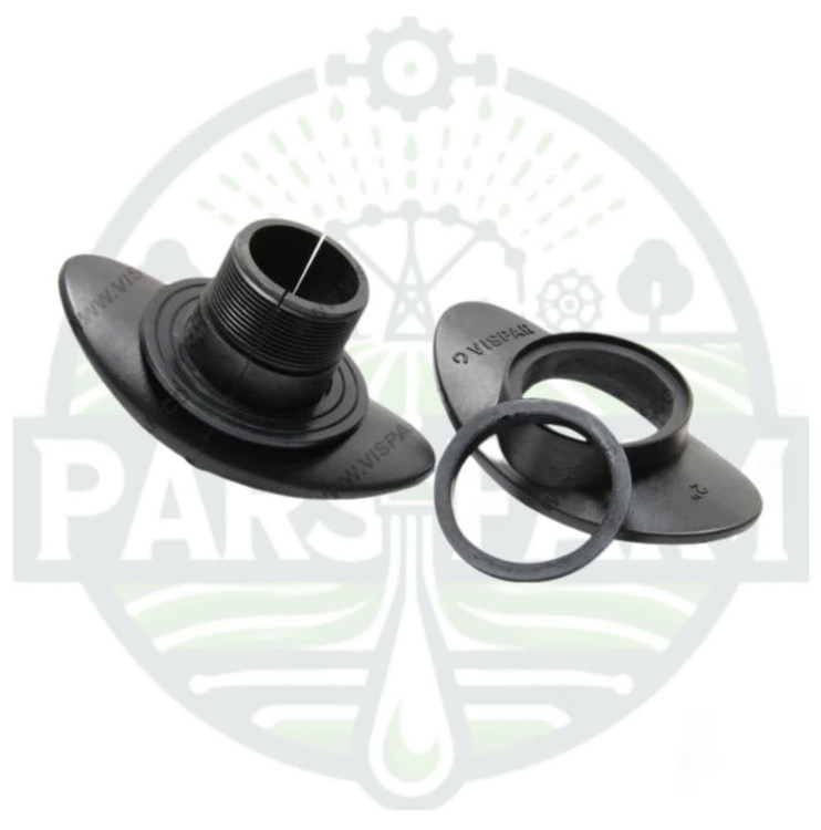 کمربند شلنگ انشعاب لی فلت و لوله نخدار تاشو 2 اینچ