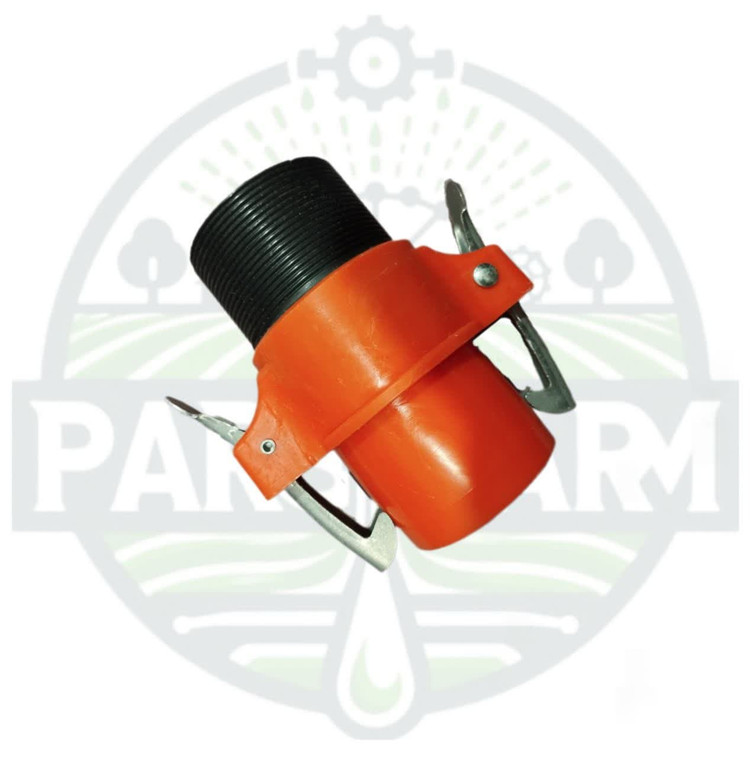 سر خط (اتصال سردنده نری کوپلینگ) اتصال سریع (نیوفیت طرح ترک) نر به دنده نر با قلاب فلزی