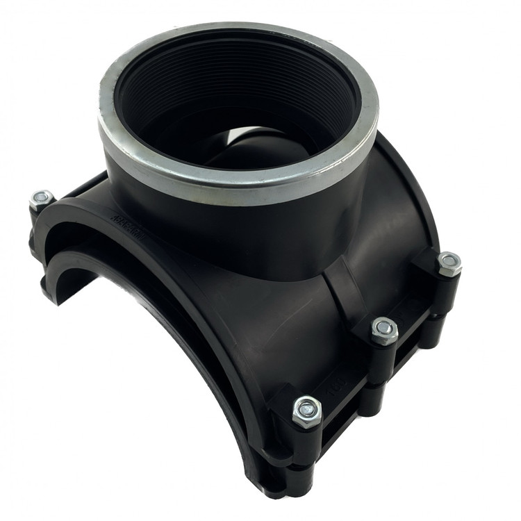 کمربند انشعاب سایز 160 با رینگ فلزی خروجی بزرگ